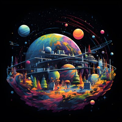 Planetario en el espacio 2 de Kurt Heppke