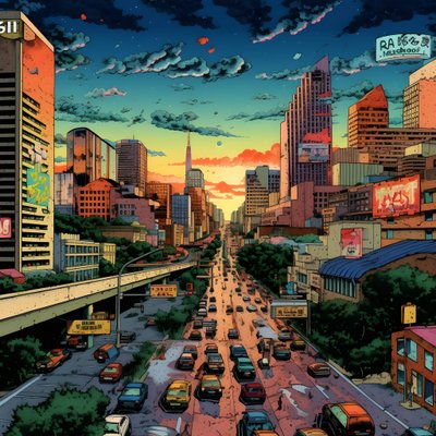 Paisaje urbano 2 de Kurt Heppke