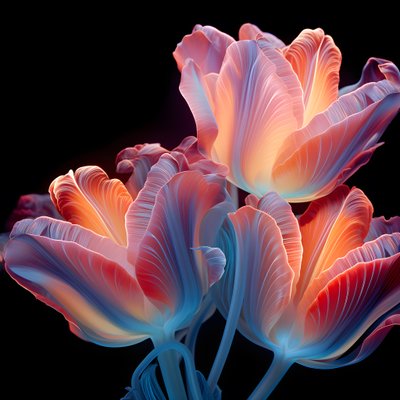 Tulipán enredado 1 de Kurt Heppke