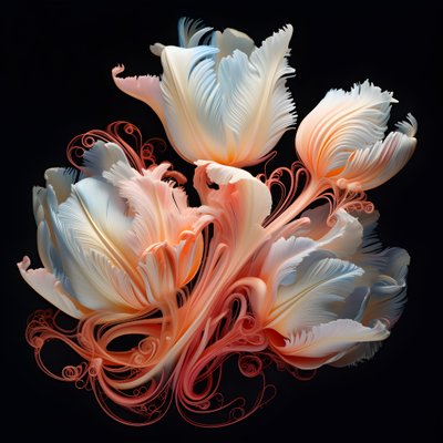 Tulipán enredado 4 de Kurt Heppke