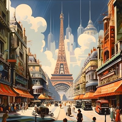 Cartel publicitario, París, Francia 3 de Kurt Heppke
