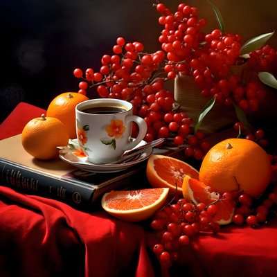 Café libro rojo cítrico 4 de Kurt Heppke