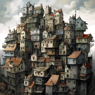 una ciudad de casas tumbadas 1 de Kurt Heppke