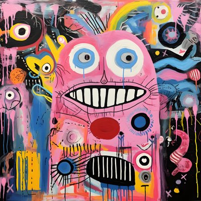 una estridente pintura acrílica 2 de Kurt Heppke