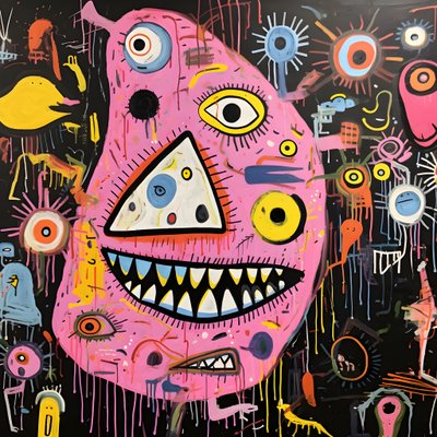 una estridente pintura acrílica 3 de Kurt Heppke