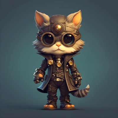 lindo gato antropomorfo 2 de Kurt Heppke