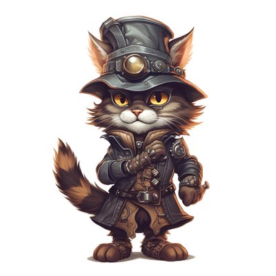 lindo gato antropomorfo 3 de Kurt Heppke