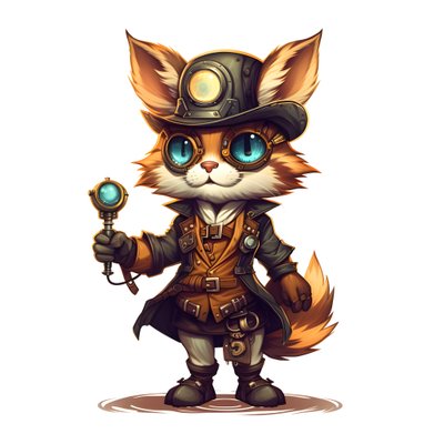 lindo gato antropomorfo 4 de Kurt Heppke