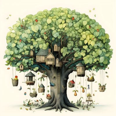 ilustración infantil árboles 3 de Kurt Heppke