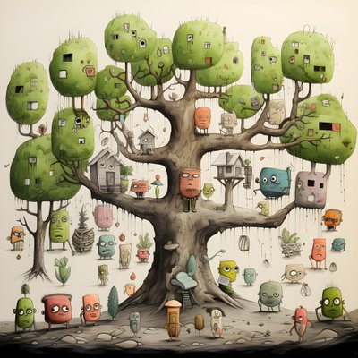 ilustración infantil árboles 4 de Kurt Heppke