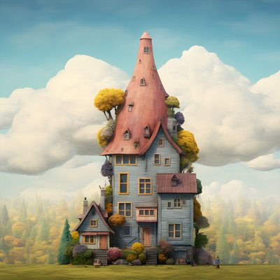 una casa grande y una pequeña 1 de Kurt Heppke
