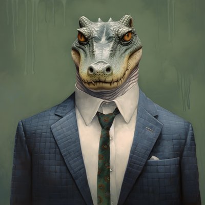 un cocodrilo de cómic 1 de Kurt Heppke
