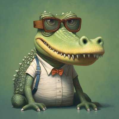 un cocodrilo de cómic 2 de Kurt Heppke