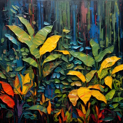 una selva lluviosa y colorida 1 de Kurt Heppke