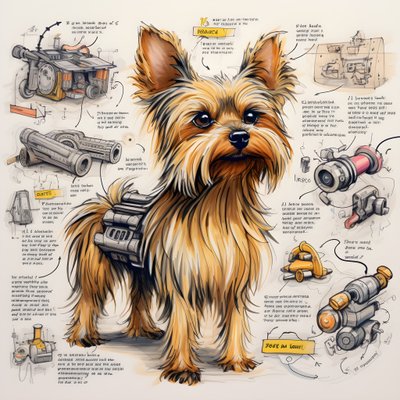 una explicación para un perro Yorkie mecánico 3 de Kurt Heppke