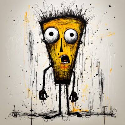 gelbe Cartoonfigur 1 de Kurt Heppke