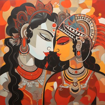 krishna y rupa 4 de Kurt Heppke