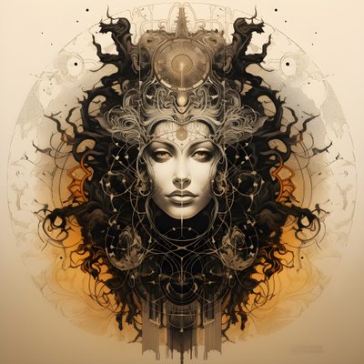 leonardo davinci concept sketch album artwork raíz de un árbol que crece de la tierra y alcanza el cielo como jack y las habichuelas 3 de Kurt Heppke