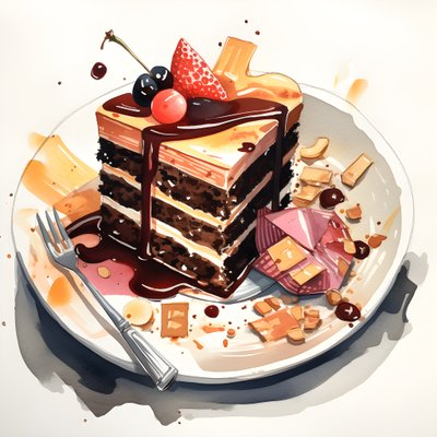 tarta de chocolate, caramelo y ruibarbo 3 de Kurt Heppke