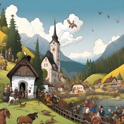 austria, viñeta 1 de Kurt Heppke