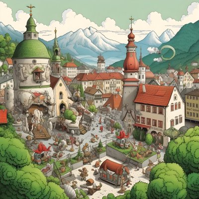austria, dibujos animados 2 de Kurt Heppke
