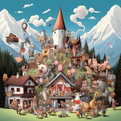 austria, dibujos animados 3 de Kurt Heppke