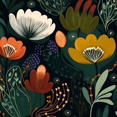 formas abstractas contemporáneas Marimekko 2 de Kurt Heppke