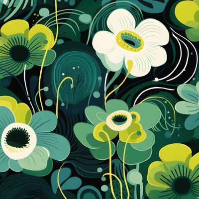 formas abstractas contemporáneas Marimekko 3 de Kurt Heppke
