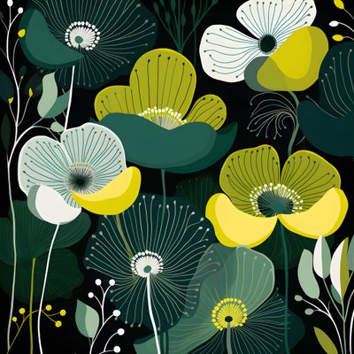 formas abstractas contemporáneas Marimekko 4 de Kurt Heppke