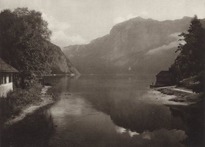 Lago Altaussee (foto en blanco y negro) de Kurt Hielscher