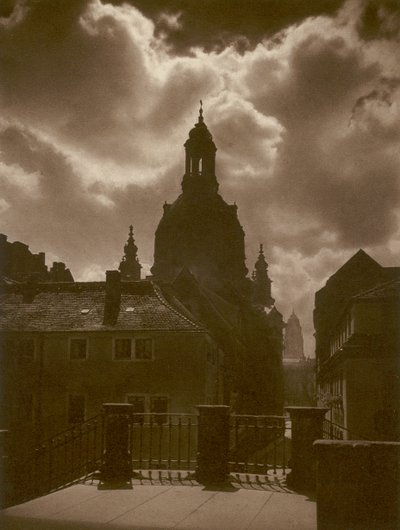 Dresde, Iglesia de Nuestra Señora (foto b/n) de Kurt Hielscher