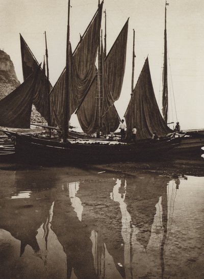 Italia: En el lago de Garda (foto en blanco y negro) de Kurt Hielscher