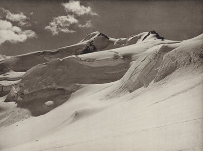 Wildspitze desde el oeste (foto en blanco y negro) de Kurt Hielscher