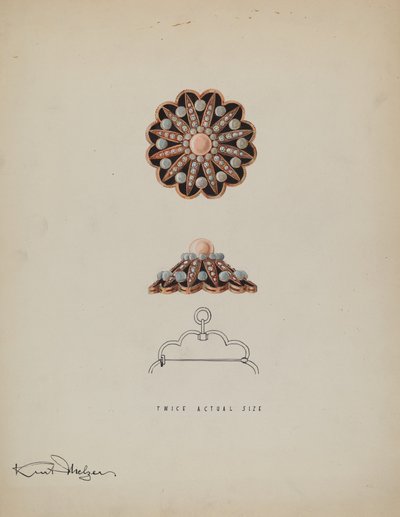 Broche, c. 1936 de Kurt Melzer