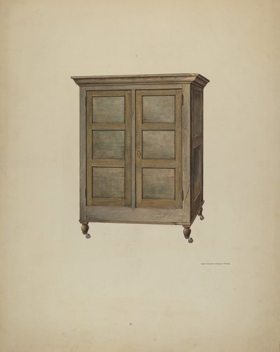 Gabinete, c. 1940 de Kurt Melzer