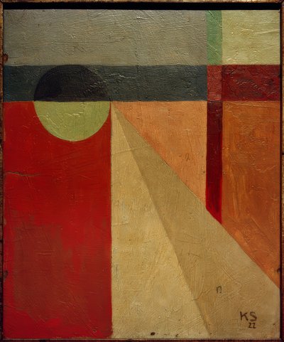 Abstracción 45 / Vestido de bola de Kurt Schwitters