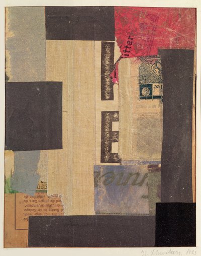 Collage, 1923 de Kurt Schwitters