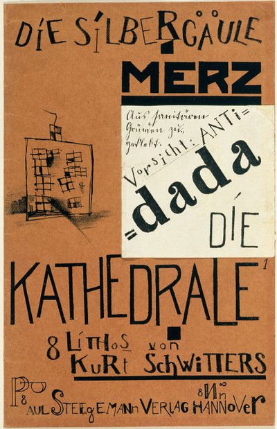 Portada de "Die Kathedrale" de Kurt Schwitters, publicada c.1920 de Kurt Schwitters
