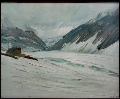 Djupvand con nieve de Kurt Schwitters