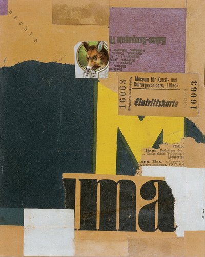 Boleto de entrada Mz 456, 1922 de Kurt Schwitters