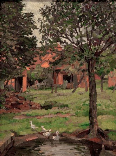 Granja con Gansos de Kurt Schwitters