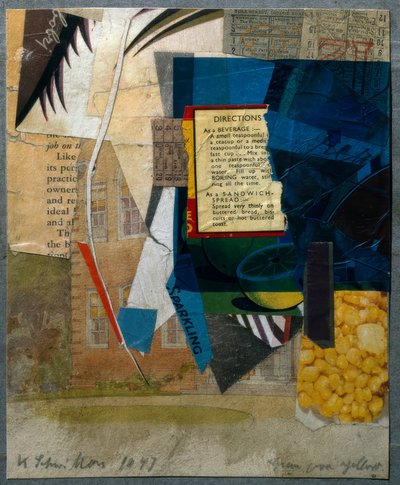 Verde sobre amarillo de Kurt Schwitters
