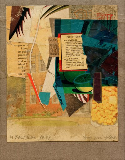 Verde sobre amarillo de Kurt Schwitters