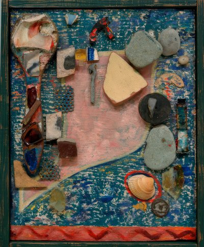 Pequeño Merzbild con muchas partes de Kurt Schwitters