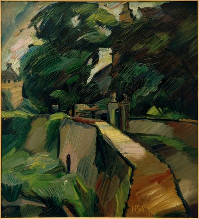 Paisaje de Opherdicke / Granja Opherdicke de Kurt Schwitters
