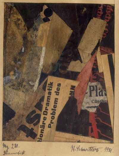 Merz 221, 1921 de Kurt Schwitters