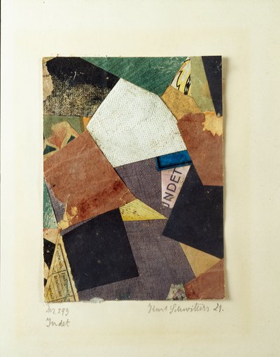 Merz 293 Collage de Kurt Schwitters (1887-1948) 1921 Colección privada de Kurt Schwitters