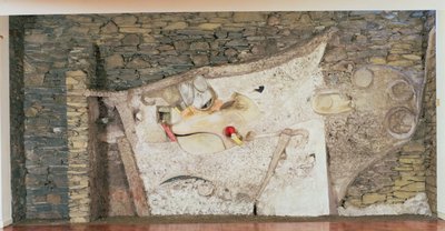 Relieve mural "Merzbarn" de Kurt Schwitters