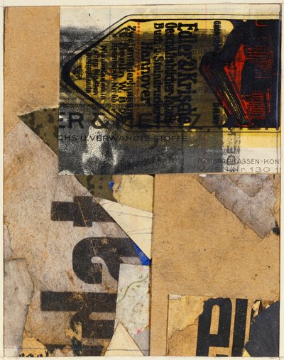 Merzbild, 1922 de Kurt Schwitters