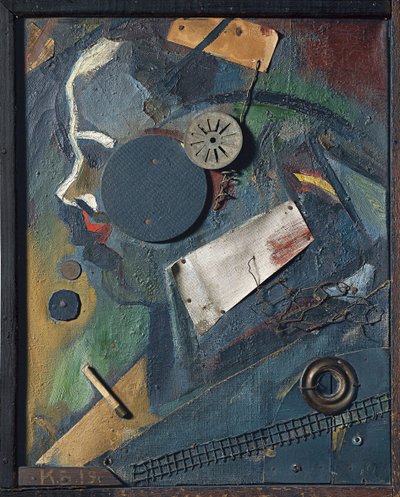 Merzbild 1A El Psiquiatra de Kurt Schwitters